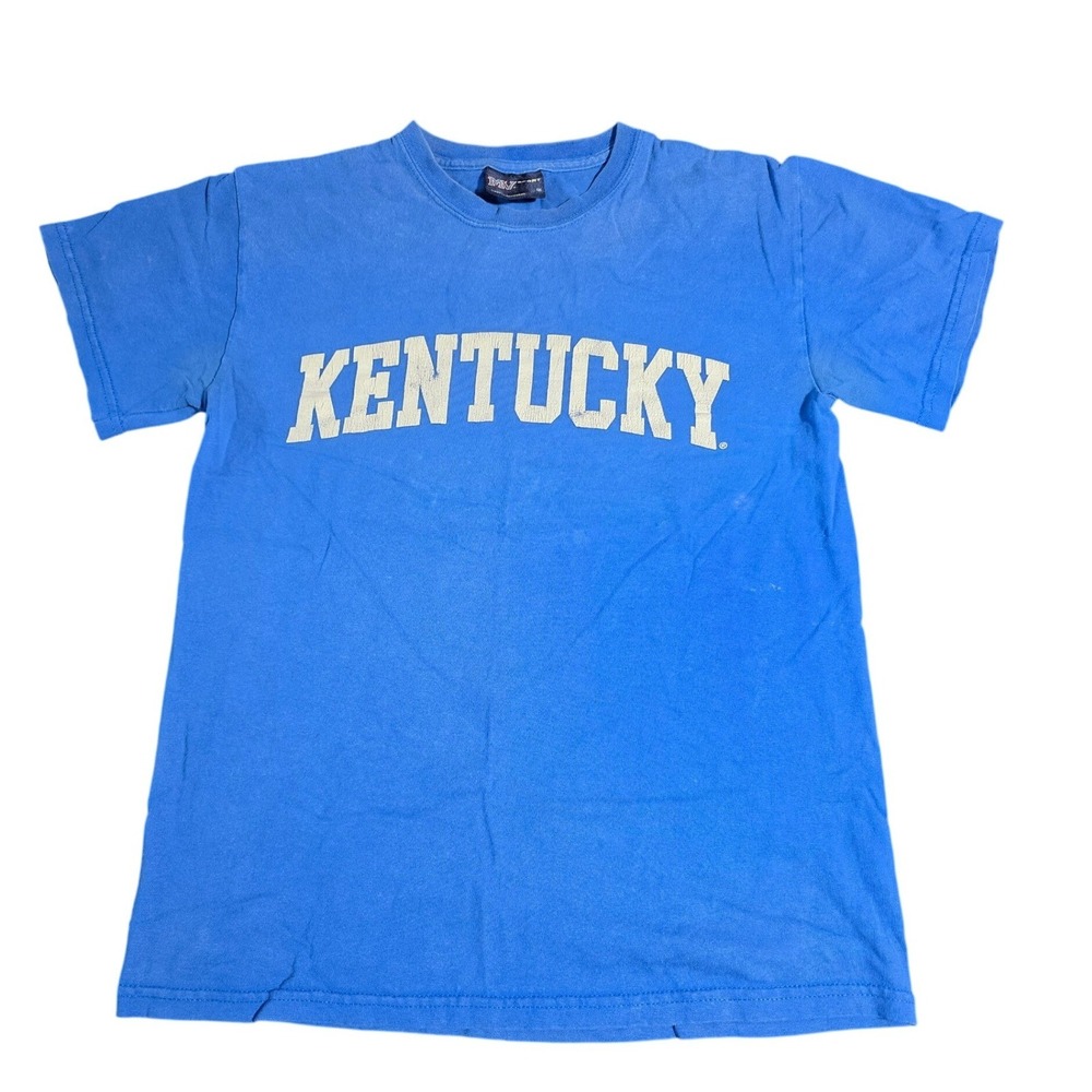 MV Sport Kentucky Wildcats T-Shirt Mens Small Blue NCAA College Graphic Tee